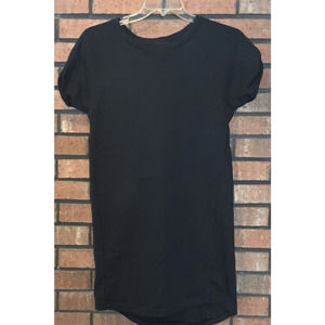 Under Armour Womens Black Short Sleeve Sweatshirt Dress Loose Fit Size XS